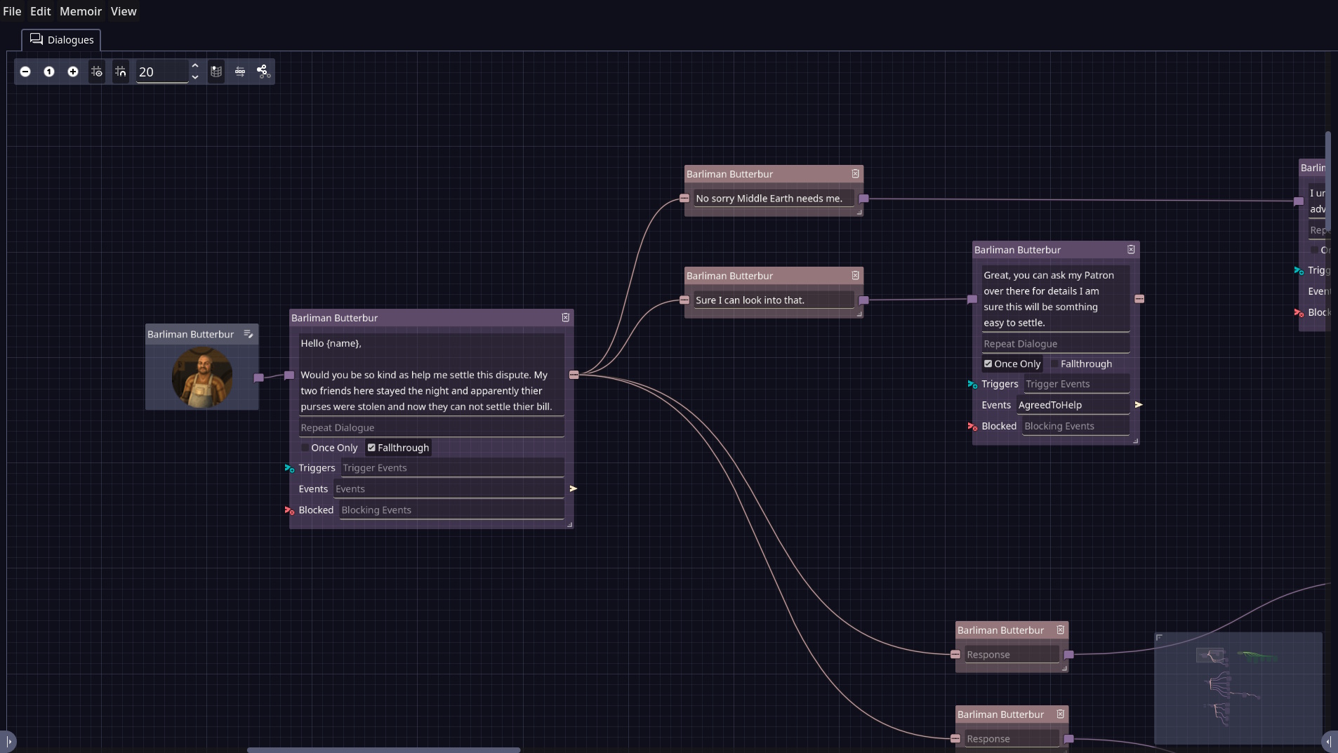 Dialogue View Dialogues