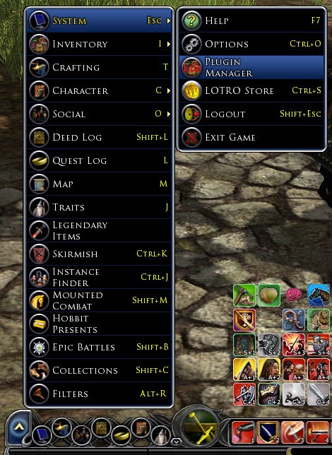 Open the Plugins Menu Open the Plugins Menu